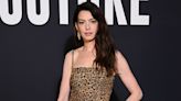 Anne Hathaway Wore a Teeny-Tiny Leopard-Print Minidress with Sequined Leggings