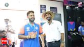 Watch: Dinesh Karthik presents Rishabh Pant fielder of the match medal after India's win against England in T20 World Cup semifinal - Times of India