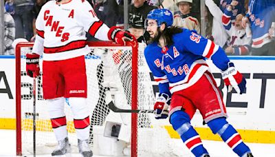 Rangers beat Hurricanes in Game 1 of NHL Playoffs 2nd round, Mika Zibanejad, Artemi Panarin score