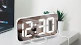 If you're tired of using your phone as your alarm, get this mirrored digital alarm clock that's only $20 on Amazon
