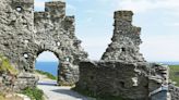 British village with castle ruins that claims to be Camelot