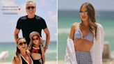 Em Miami, Ana Paula Siebert, Rafa Justus, Vicky e Roberto Justus curtem praia