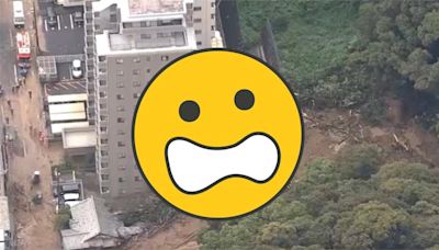 影／日本超恐怖山崩！土石流「高4層樓」讓瓦斯外洩…3人未逃生