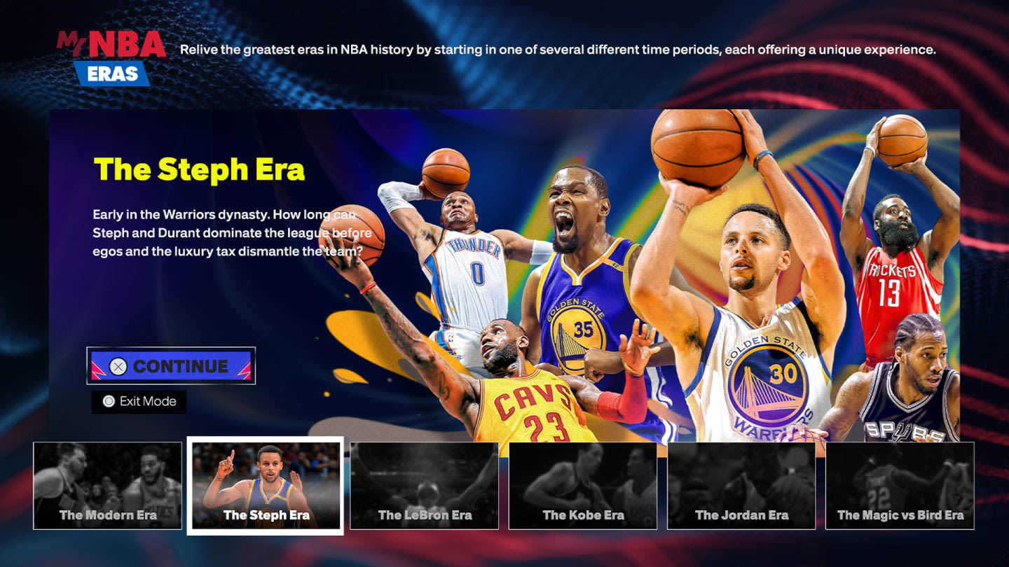 NBA 2K25 to add The Steph Era to MyNBA