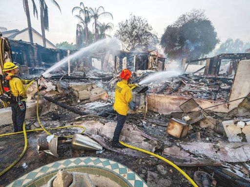 California fire that burned 500 acres and caused $10m in damage started by illegal fireworks