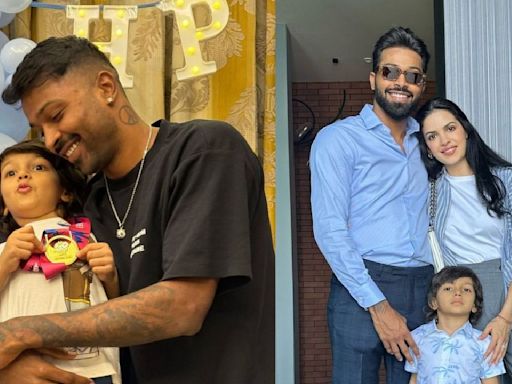 Hardik Pandya shares celebration PICS with son Agastya post-T20I win, fans ask about Natasa Stankovic; 'Bhabhi kahan hai?'