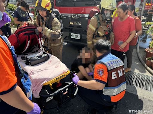 快訊／台南市安定區民宅火警 消防人員救出1女