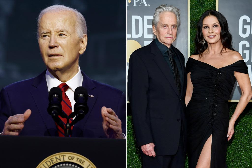 Biden to appear at Westchester fundraiser hosted by Catherine Zeta-Jones and Michael Douglas