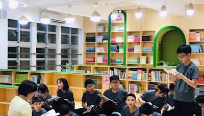 基隆中山國小社區共讀站啟用 居民及師生共享閱讀空間