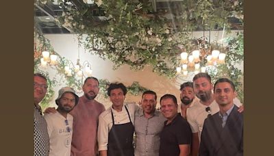 Rishabh Pant, Yuvraj Singh and others at chef Vikas Khanna's restaurant in New York