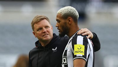 Joelinton pleads with 'great coach' Howe to stay at St James' Park