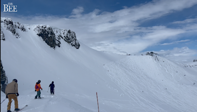 It looks like mid-winter at Lake Tahoe ski resorts. See the spring snowfall and conditions