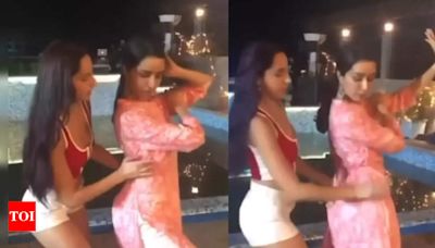 Throwback! Nora Fatehi becomes dance mentor for Shraddha Kapoor, teaches iconic 'Dilbar' moves | Hindi Movie News - Times of India