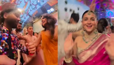 Anant Ambani-Radhika Merchant Wedding: Priyanka Chopra Playfully Hits Orry; Alia Bhatt-Ranbir Kapoor Turn Baraatis