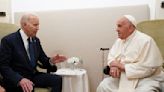 President Biden holds meeting with Pope Francis on global humanitarian goals