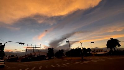 凱米颱風登陸機會大增！台東現「火燒雲」