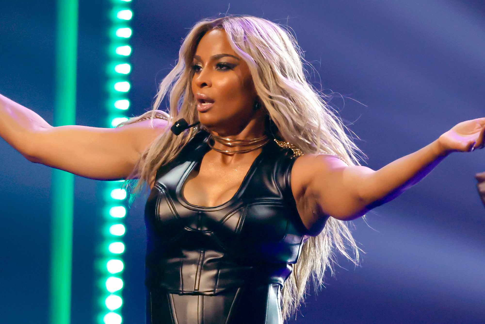 Ciara Takes the 2024 ESPYS Stage in a Leather Catsuit to Perform Iconic Hits like 'Goodies': See Her Look!