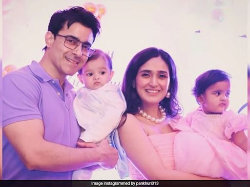 Pankhuri Awasthy And Gautam Rode Reveal Twin Babies' Faces To The World On 1st Birthday. See Post