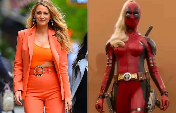 Is Blake Lively Lady Deadpool? Actress Sends Fans into a Frenzy with 'Deadpool & Wolverine' Set Photo in Red Outfit