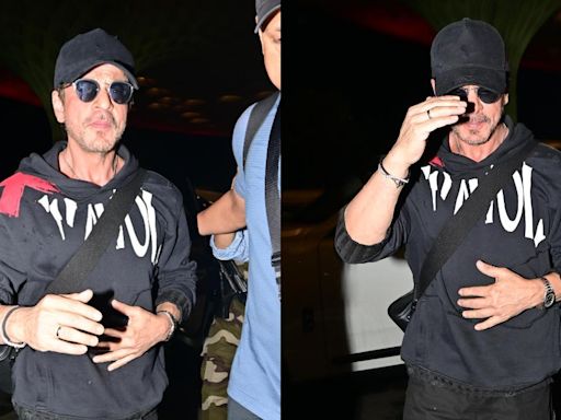 Shah Rukh Khan gets mobbed at wee hours at Mumbai airport