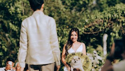 Bride Carries Beloved Dog Instead of Bouquet on Wedding Day: ‘It Was Only Fitting’