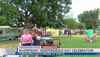 Rain makes for a soggy fireworks celebration in Henderson