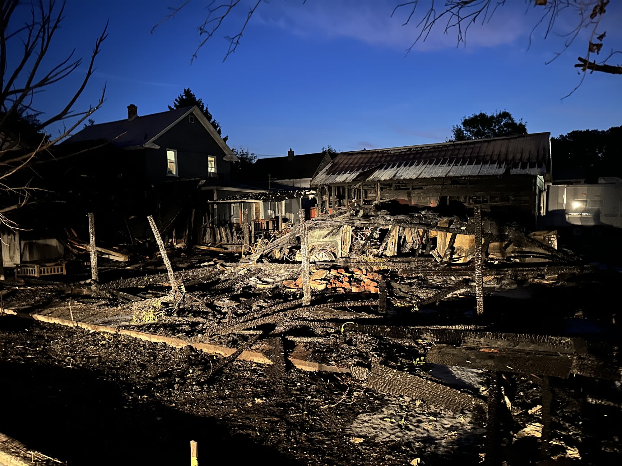 1 injured in Jamestown house fire