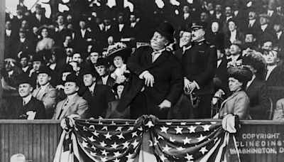 On this day in history, April 14, 1910, President Taft throws out first pitch at MLB game