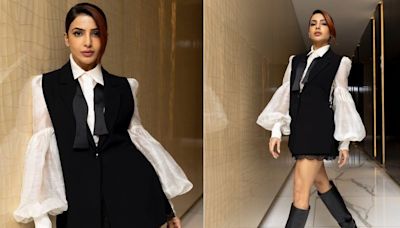 Samantha Ruth Prabhu’s Striking Shirt And Blazer Dress Is A Perfect 10/10 - News18