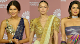 Zendaya, Gigi and Priyanka looked *stunning* in saris at the NMACC Gala in Mumbai