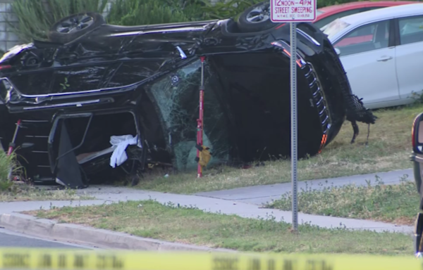 3 killed, 1 ejected from SUV after violent crash in Monterey Park