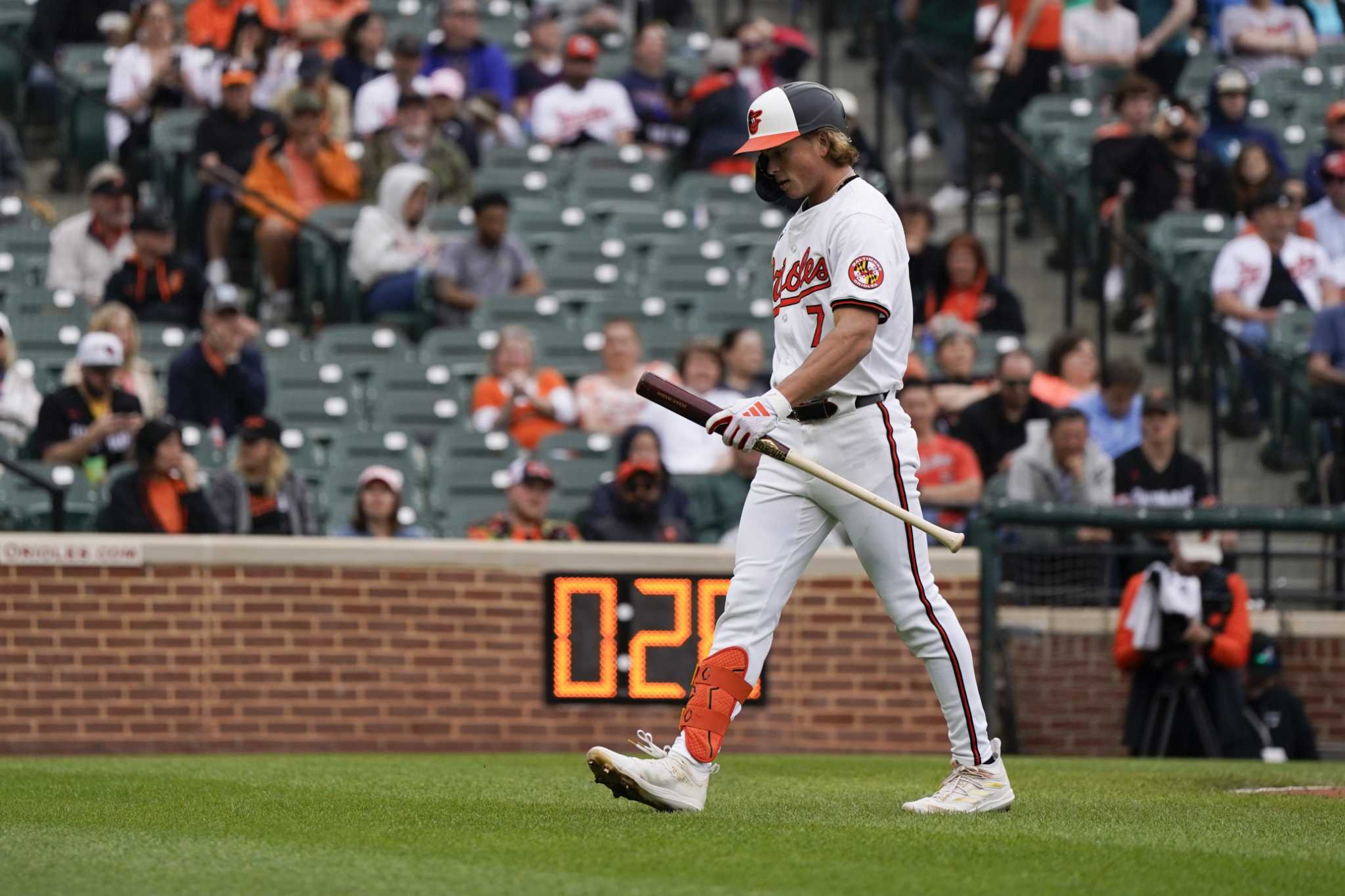 Orioles send former No. 1 pick Jackson Holliday back to minors after he hit .059 in 10 MLB games