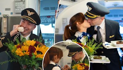 Pilot’s proposal to flight attendant girlfriend goes viral