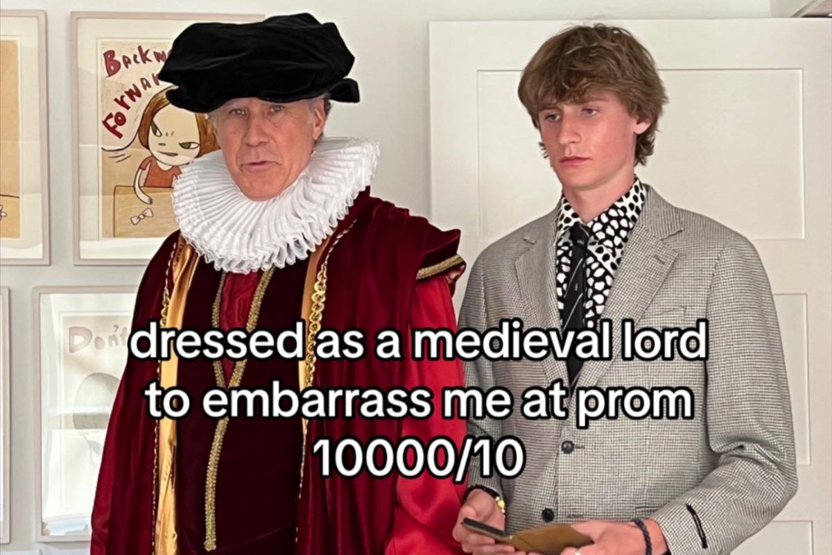 Will Ferrell dressed up as a medieval lord to embarrass his son and the internet loves it