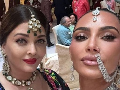 Kim Kardashian's Selfie With 'Queen' Aishwarya Rai Creates a Storm on the Internet; Fans Say 'Sight to Behold'