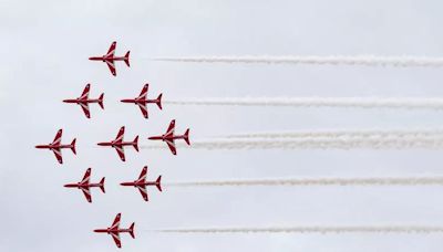 When you can watch the Red Arrows flying above Lancashire today
