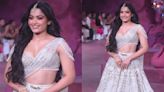 India Couture Week 2024: Rashmika Mandanna turns showstopper in ivory-colored lehenga for designer duo Falguni Shane Peacock