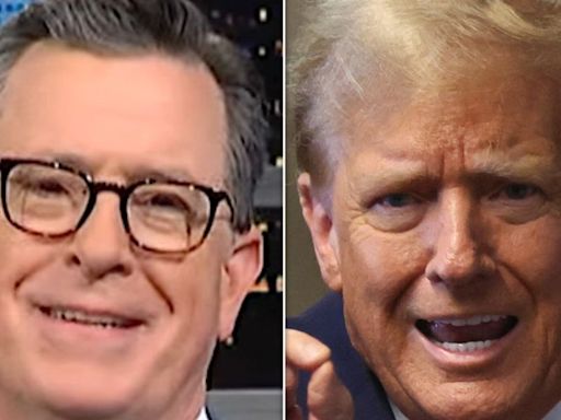 Stephen Colbert Spots Ominous Campaign Warning Sign For Trump