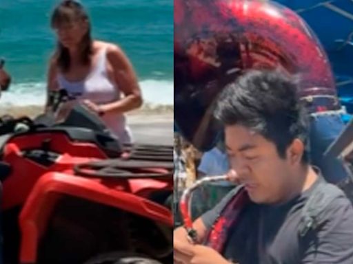 VIDEO: Extranjera ofrece soborno para retirar músicos de playa de Cabo San Lucas; mexicanos los defienden