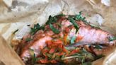 Bake your salmon in parchment for this unusual presentation