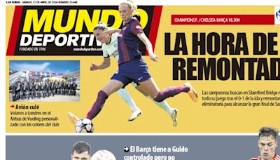 Portada de Mundo Deportivo del sábado 27 de abril de 2024