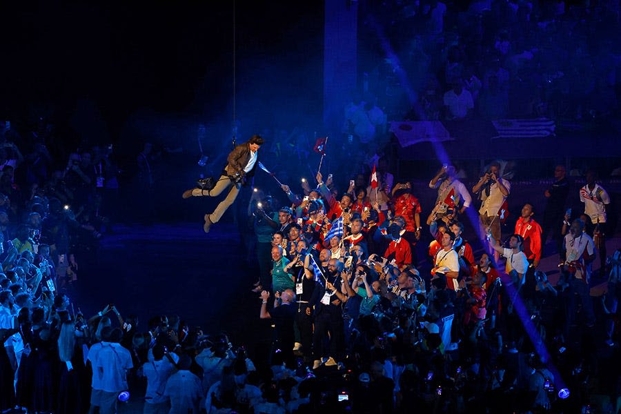 Tom Cruise crashes Paris Olympics closing ceremony with thrilling rappel, skydiving stunt