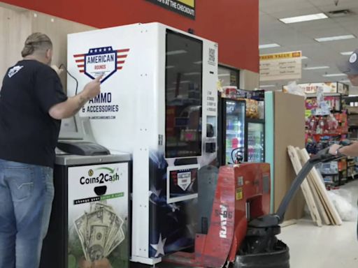 Gun owners in three US states can now buy ammunition from vending machines