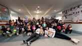 Hershey Bears deliver stuffed animals to Milton Hershey School students