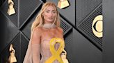 Montana Tucker Puts Yellow Ribbon for Israeli Hostages Front and Center on Her Grammys Look