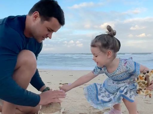 Bindi Irwin's Daughter Grace Helps Dad Chandler Powell Build a Sandcastle at the Beach in Sweet New Video