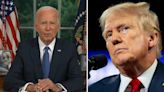 Trump pictured refusing to watch Biden's TV address as he's branded a 'child'