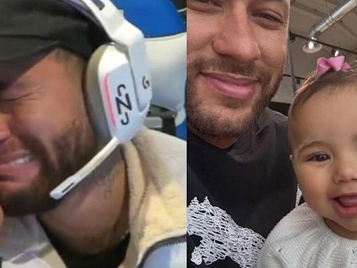 Neymar cai no choro ao ver primeiros passos da filha: "Não consegui ver pessoalmente"