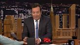 Jared Leto surprises Jimmy Fallon with a snake