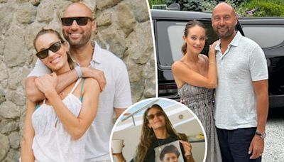 Derek Jeter cozies up to wife Hannah in rare personal photos from ‘great summer’ vacation